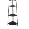 Scaffale Angolare , Scaffale Con 3 Ripiani 49x34x116 COLORE NERO