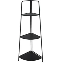 Scaffale Angolare , Scaffale Con 3 Ripiani 49x34x116 COLORE NERO