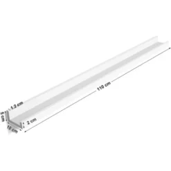 Songmics Mensole A Muro Di Legno Per Cornici E Libri, Ripiani Da Esposizione Con Montaggio Invisibile, 110 X 10 Cm, MDF Bianco -Negozio al dettaglio VIDAXL || HOMCOM || Songmics 96922943 5