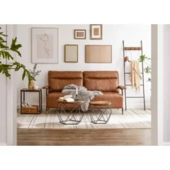 VASAGLE Tavolini Da Caffè, Set Di 2 Tavolini, Struttura In Acciaio Robusto, Per Soggiorno, Camera Da Letto, Marrone Vintage E Nero Da SONGMICS -Negozio al dettaglio VIDAXL || HOMCOM || Songmics 96922988 3