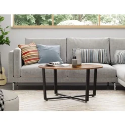 Songmics Tavolino Rotondo Da Salotto, Tavolino Da Caffè In Stile Industriale, Struttura Resistente In Metallo, Facile Da Assemblare, Per Soggiorno Camera Da Letto, Marrone Vintage E Nero 7 Songmics Tavolino Rotondo Da Salotto, Tavolino Da Caffè In Stile Industriale, Struttura Resistente In Metallo, Facile Da Assemblare, Per Soggiorno Camera Da Letto, Marrone Vintage E Nero -Negozio al dettaglio VIDAXL || HOMCOM || Songmics 96922994 3