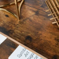 VASAGLE Scaffale A Scala, Libreria A 4 Ripiani, Scaffale Portaoggetti, Per Soggiorno Camera Da Letto Cucina Studio, Stile Industriale, Struttura In Acciaio, Marrone Vintage E Nero Da SONGMICS -Negozio al dettaglio VIDAXL || HOMCOM || Songmics 96922997 4