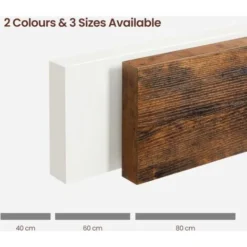 VASAGLE Mensola Da Parete, Mensola Da Muro Per Libri Quadri Decorazioni Cornice Foto, 40 X 20 X 3,8 Cm, MDF, Studio Salotto Cucina Corridoio Camera Da Letto Bagno, Marrone Vintage Da SONGMICS -Negozio al dettaglio VIDAXL || HOMCOM || Songmics 97057226 4