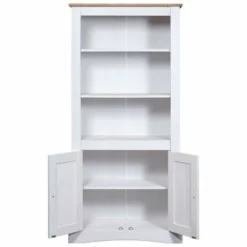 Credenza In Legno Di Pino Messicano Corona Bianco 80x40x170 Cm -Negozio al dettaglio VIDAXL || HOMCOM || Songmics 97210166 3