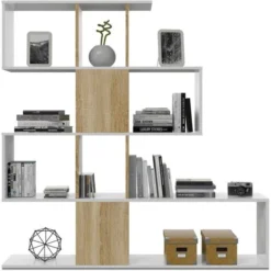 LIBRERIA LEGNO RIPIANI SCAFFALE CAMERA MELAMINA UFFICIO BIANCA RIPIANI ARREDO -Negozio al dettaglio VIDAXL || HOMCOM || Songmics 97307650 4