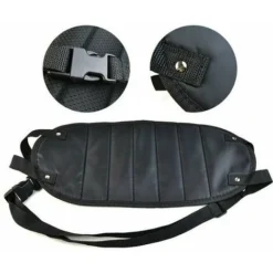 Poggiapiedi - Poggiapiedi Per Aereo, Poggiapiedi Portatile, Amaca Pieghevole Per Viaggi, Auto E Ufficio (nero) -Negozio al dettaglio VIDAXL || HOMCOM || Songmics 98110845 3