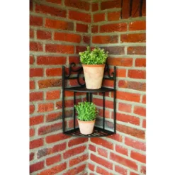 Mensola Pensile Ad Angolo Per Piante 22,0 X 22,1 X 47,2 Cm Esschert Design -Negozio al dettaglio VIDAXL || HOMCOM || Songmics 98732818 4