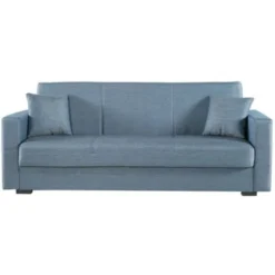 Divano Letto Afrodite 3 Posti Grigio-blu, 212x80x87 Cm -Negozio al dettaglio VIDAXL || HOMCOM || Songmics 98886594 4