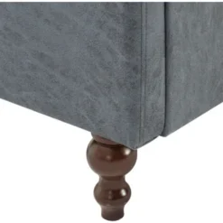 Divano Chesterfield A 2 Posti Divano Fisso Sofa Da Soggiorno Rivestito In Tessuto Grigio ITD68629 -Negozio al dettaglio VIDAXL || HOMCOM || Songmics 99903381 5
